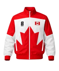 Canada FIFA World Cup 2026 White And Red Jacket