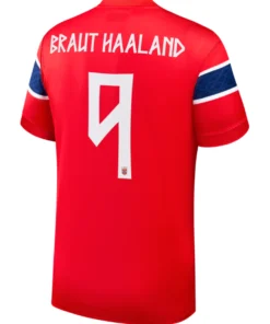 Erling Haaland 2026 Norway Home Red Jersey