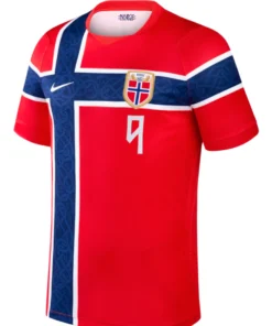 Erling Haaland Norway 2026 Home Red Jersey