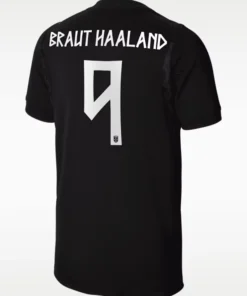 Erling Haaland Norway Away 2026 Black Jersey