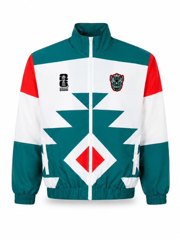 FIFA World Cup 2026 Mexico White And Green Jacket
