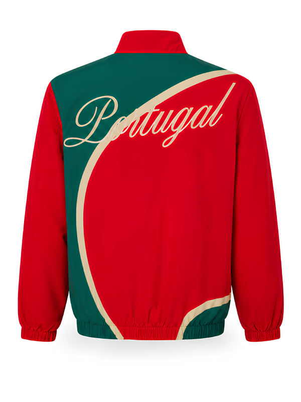 FIFA World Cup 2026 Portugal Red And Green Windbreaker Jacket