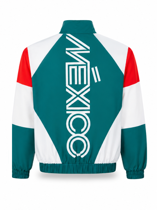 FIFA World Cup 2026 White And Green Mexico Nylon Windbreaker Jacket