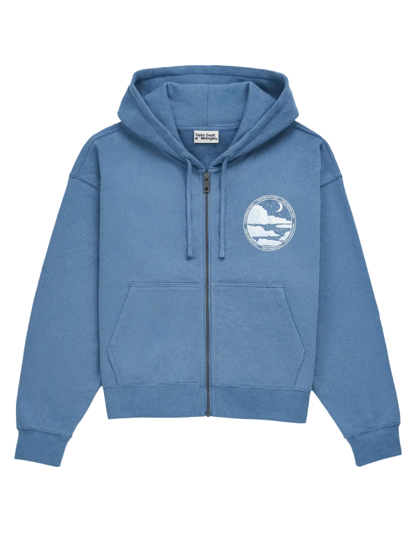 I Was Midnight Rain Zip Hoodie