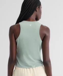 Los Angeles Dodgers Fanatics Sage Green Clutch Tank Top For Women