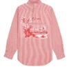 Oh My, What A Marvelous Tune Button Down Pink Shirt