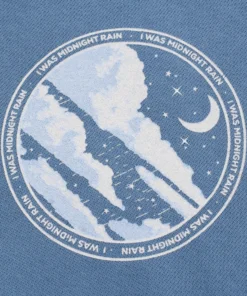 Taylor Swift I Was Midnight Rain Zip Blue Hoodie