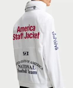 USA V.A.A. Woven Staff White Jacket