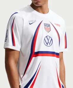 USA x V.A.A. Academy Pro Short Sleeve Soccer White Top