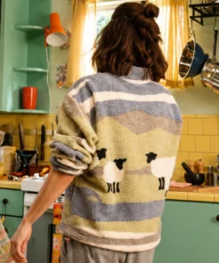 Voicemails For Isabelle Zoey Deutch Sheep Fleece Sweatshirt