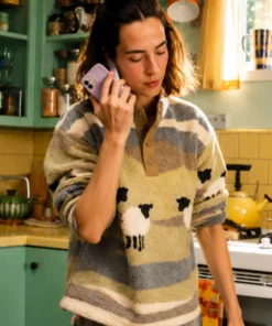 Zoey Deutch Movie Voicemails For Isabelle Sheep Fleece Sweatshirt