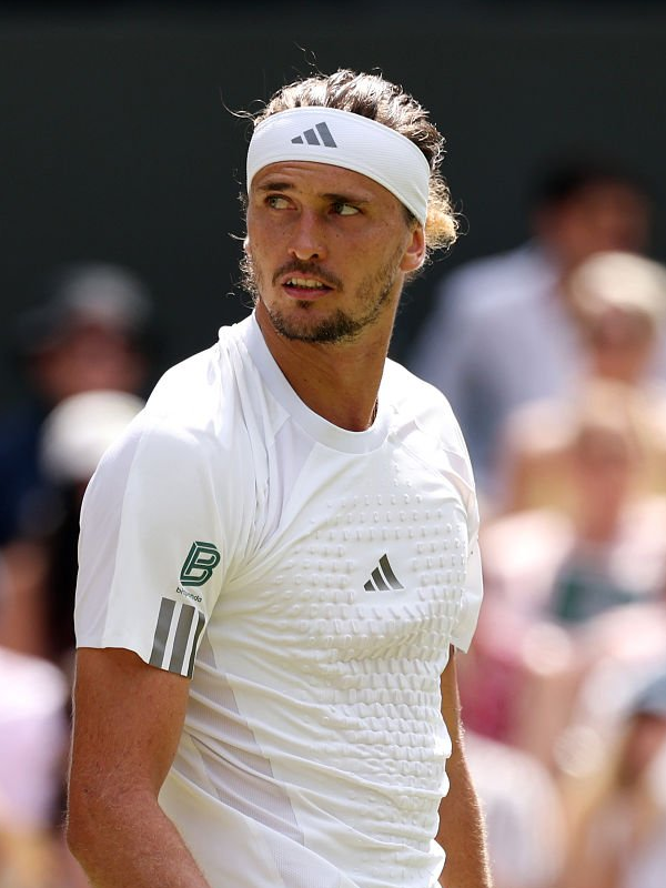 Alexander Zverev 2026 Wimbledon Championships Tennis White T Shirt