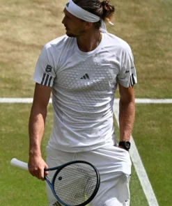 Alexander Zverev 2026 Wimbledon Championships White Tennis T Shirt
