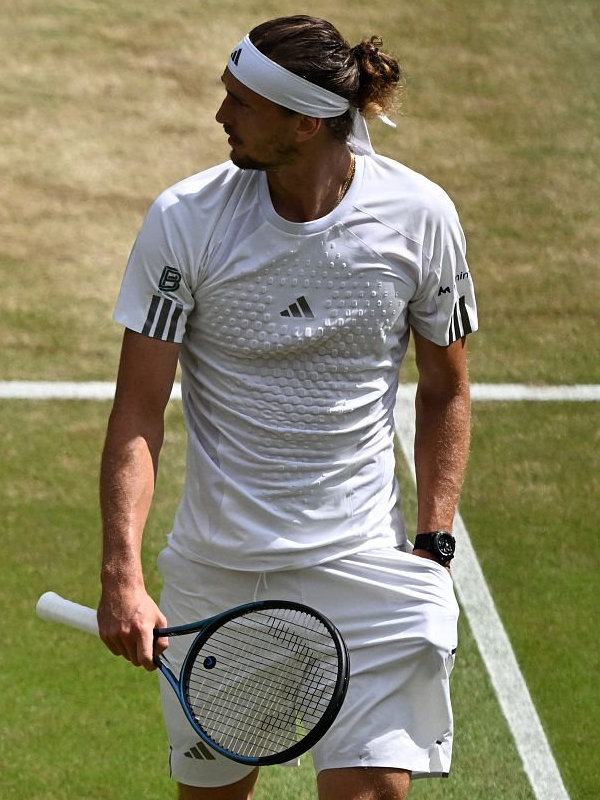 Alexander Zverev 2026 Wimbledon Championships White Tennis T Shirt