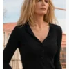 Dutton Ranch Beth Dutton Black Long Sleeve Henley Top