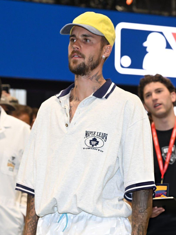 Justin Bieber Toronto Maple Leafs White Shirt