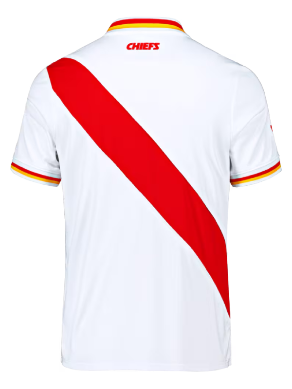 Kansas City Chiefs Fanatics Football x Football 2026 White Fan Top
