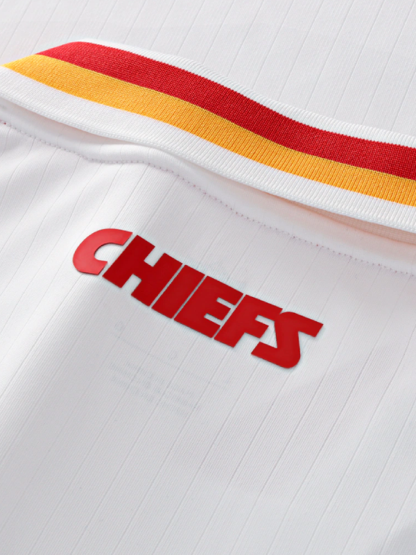 Kansas City Chiefs Fanatics Football x Football White 2026 Fan Top