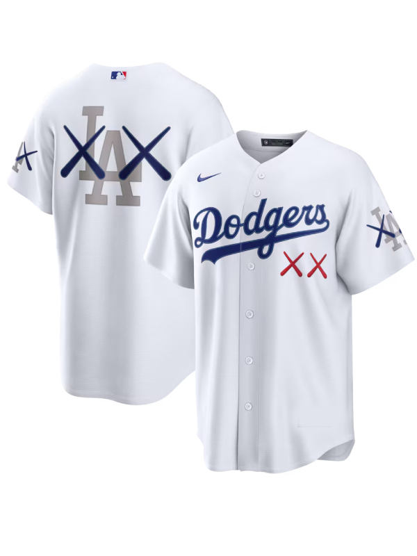 Los Angeles Dodgers KAWS MLB White Stadium Jersey