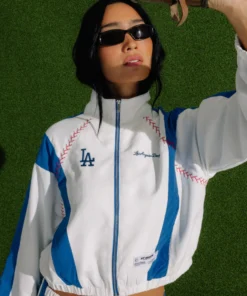 Los Angeles Dodgers Off Season x MLB White Track Jacket