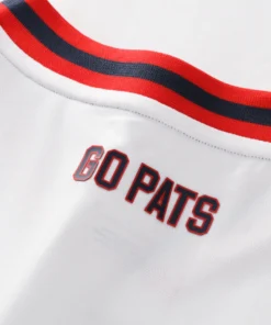 New England Patriots Fanatics Football x Football 2026 V-Neck Fan White Top
