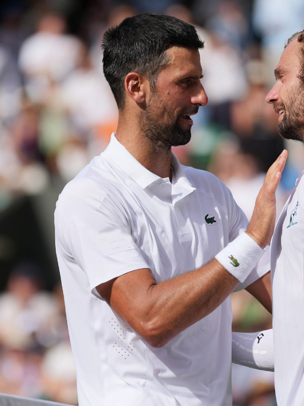 Novak Djokovic 2026 Wimbledon White Shirt