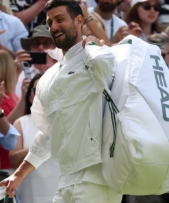 Novak Djokovic Wimbledon 2026 White Jacket