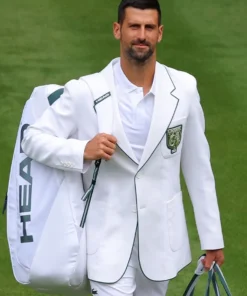 Novak Djokovic Wimbledon White Blazer