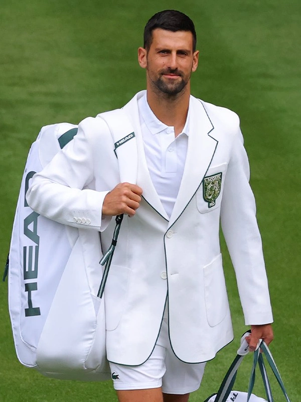 Novak Djokovic Wimbledon White Blazer