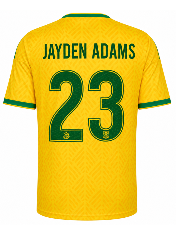 South Africa Jayden Adams 26 Home Jersey