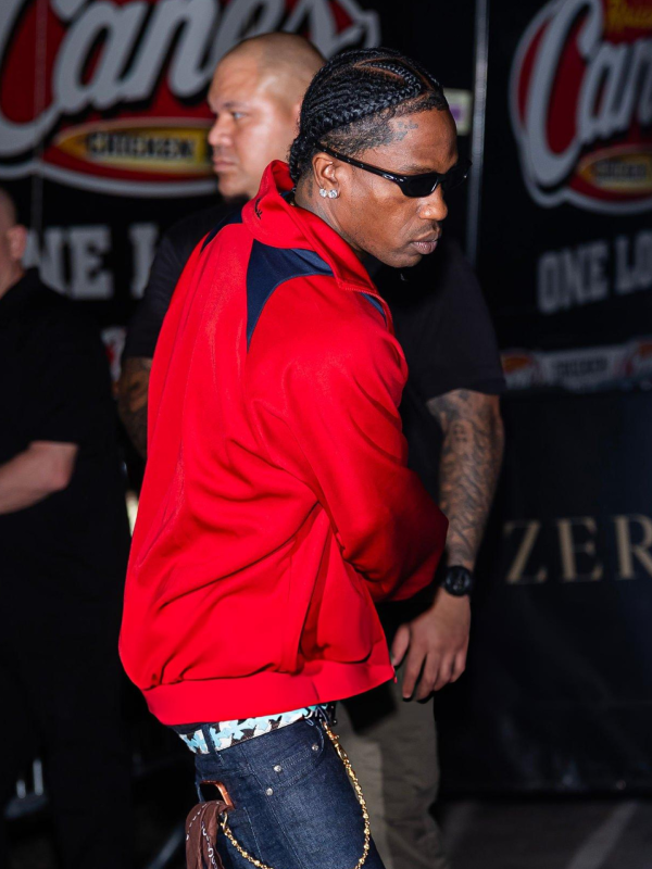 Travis Scott England Anthem Red Jacket