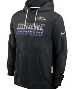 Baltimore Ravens 2026 Black Sideline Standard Issue Hoodie