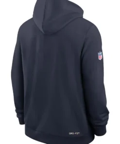 Chicago Bears 2026 Navy Sideline Standard Issue Pullover Hoodie