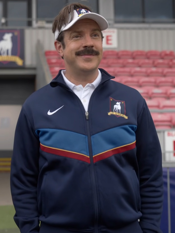 Jason Sudeikis Ted Lasso S04 Blue Tracksuit