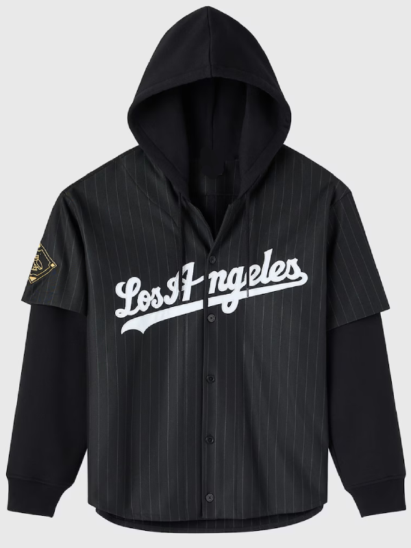OVO x MLB 2026 Los Angeles Dodgers Black Jersey Hoodie