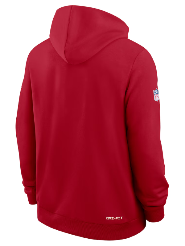 Atlanta Falcons 2026 Red Sideline Standard Issue Pullover Hoodie