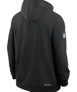 Atlanta Falcons Black 2026 Crucial Catch Sideline Pullover Hoodie