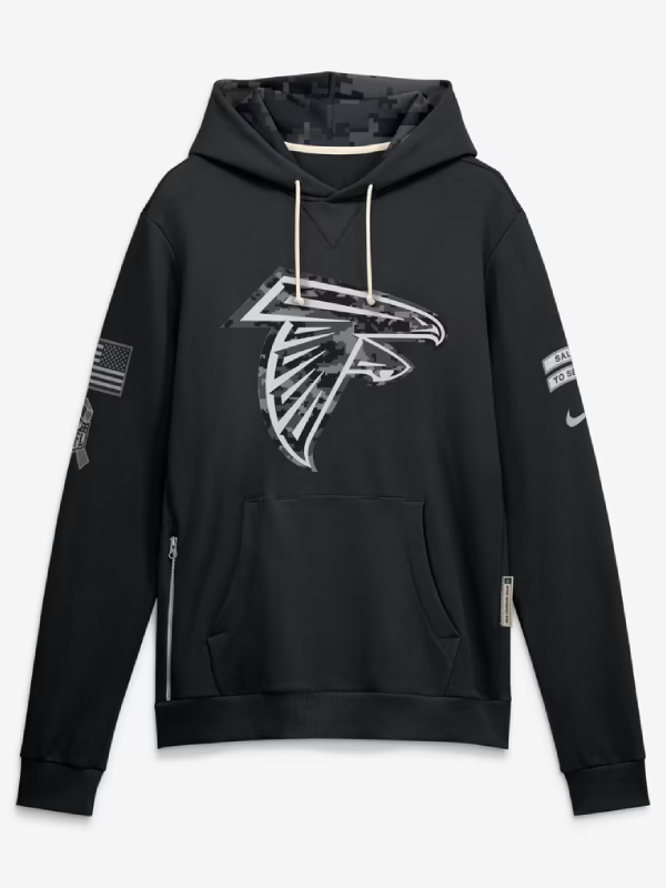 Atlanta Falcons Black Salute To Service 2026 Hoodie