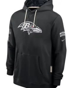 Baltimore Ravens Black 2026 Salute To Service Hoodie