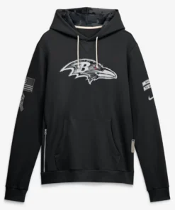 Baltimore Ravens Black Salute To Service 2026 Hoodie
