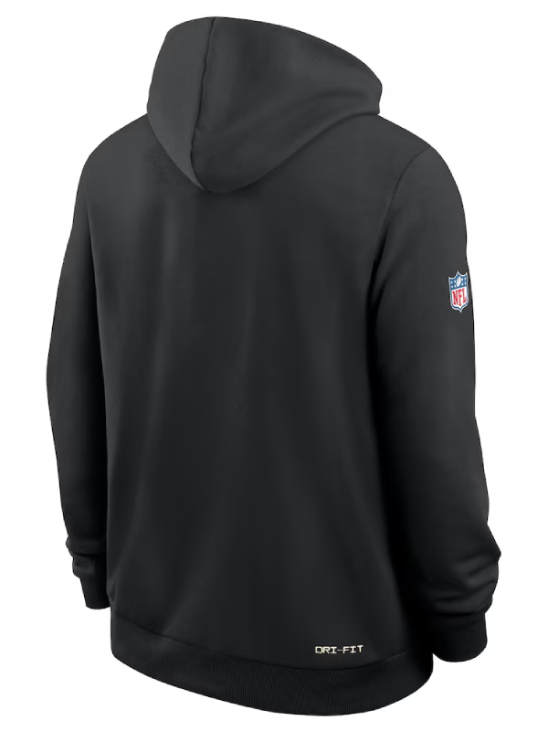 Buffalo Bills Black 2026 Crucial Catch Sideline Pullover Hoodie