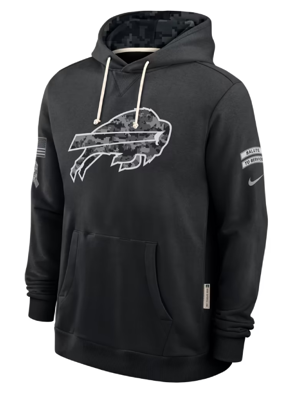 Buffalo Bills Black 2026 Salute To Service Hoodie