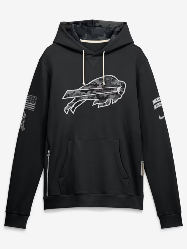Buffalo Bills Black Salute To Service 2026 Hoodie