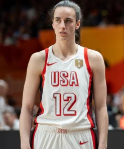 Caitlin Clark 2026 FIBA Womens World Cup White Jersey