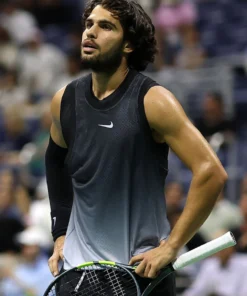 Carlos Alcaraz US Open 2026 Black & Gray Tank Top