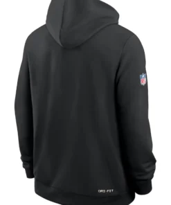 Chicago Bears Black 2026 Crucial Catch Sideline Pullover Hoodie
