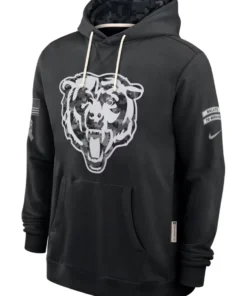 Chicago Bears Black 2026 Salute To Service Hoodie