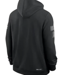 Chicago Bears Black 2026 Salute To Service Sideline Hoodie
