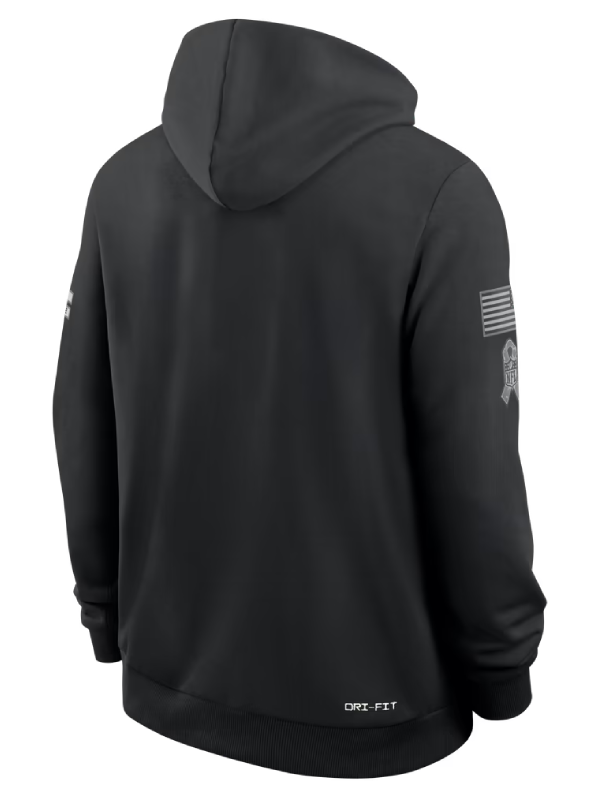 Chicago Bears Black 2026 Salute To Service Sideline Hoodie