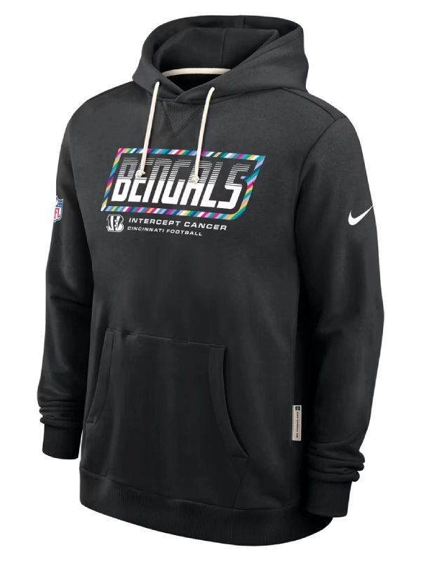 Cincinnati Bengals Black 2026 Crucial Catch Hoodie